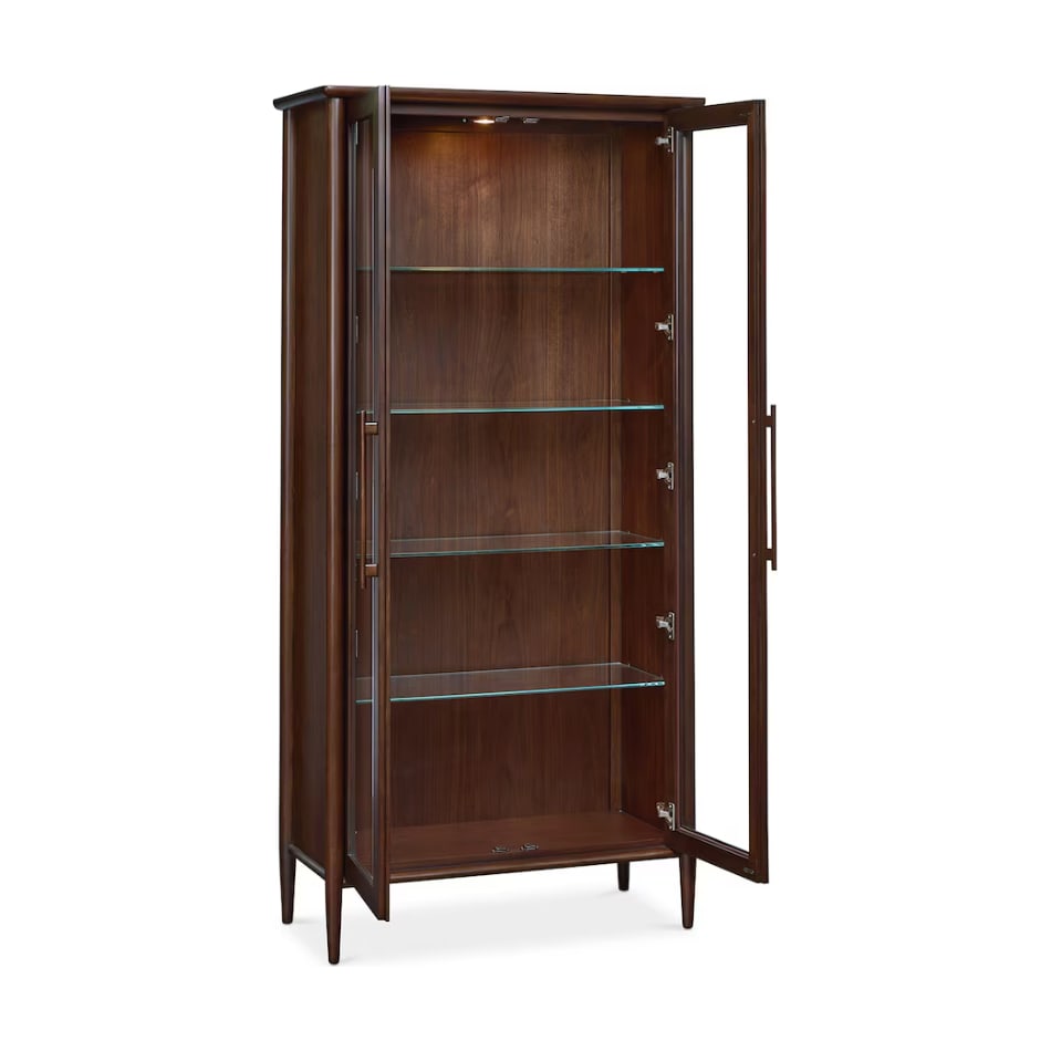 bassett furniture brown bookcase etergere chp  