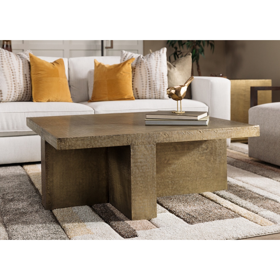 bassett furniture brown cocktail table lifestyle image vans  