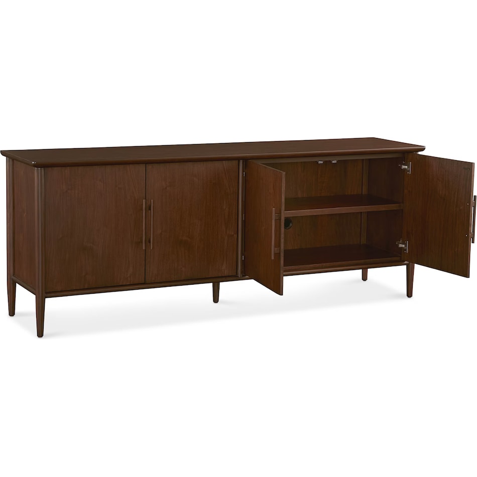 bassett furniture brown console chg  
