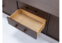 bassett furniture brown console chg  