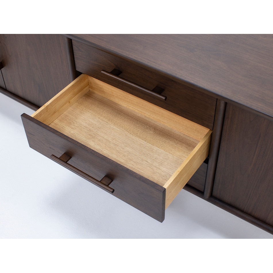 bassett furniture brown console chg  
