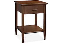 bassett furniture brown end table chg  