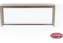 bassett furniture brown sofa table  image rst  