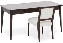 bassett furniture copen rich espresso desk chair chp  