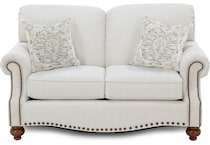 bassett furniture cream  inches and under   