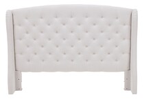 bassett furniture cream queen bed headboard   