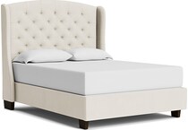 bassett furniture cream queen bed package uqp  