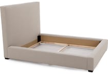 bassett furniture cream queen bed package uq  