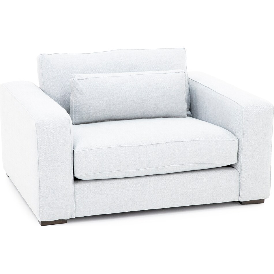 bassett furniture grey chair and a half