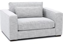 bassett furniture grey chair and a half   