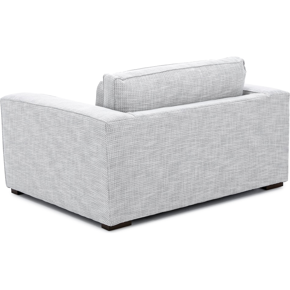 bassett furniture grey chair and a half   