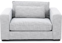 bassett furniture grey chair and a half   