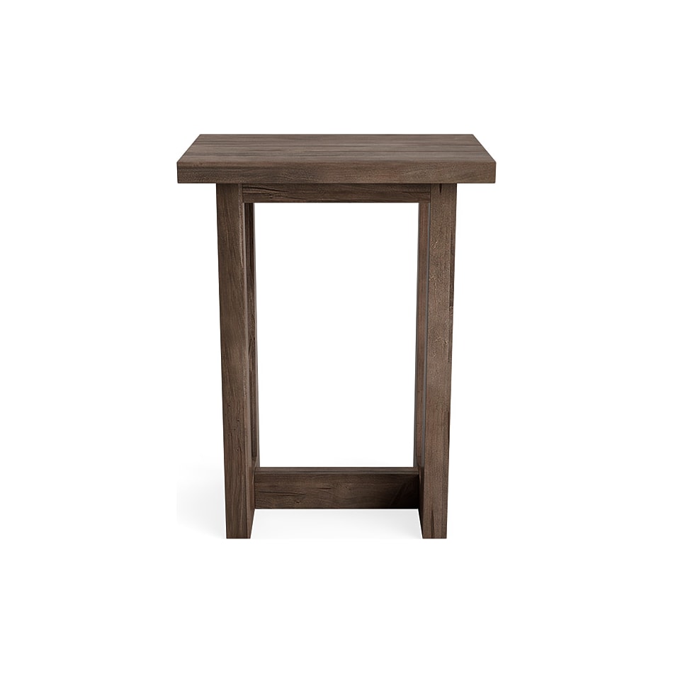 bassett furniture grey chairside table liam  