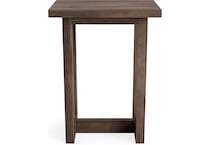 bassett furniture grey chairside table liam  