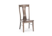bassett furniture grey standard height side chair   