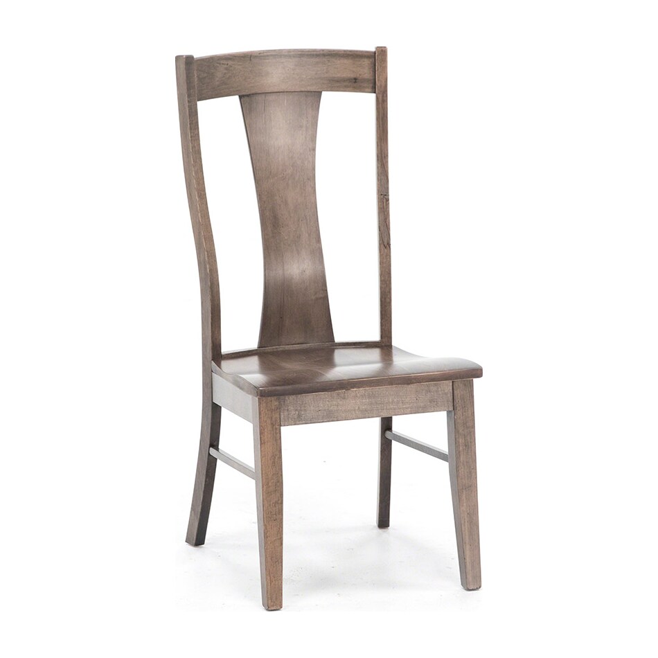 bassett furniture grey standard height side chair   