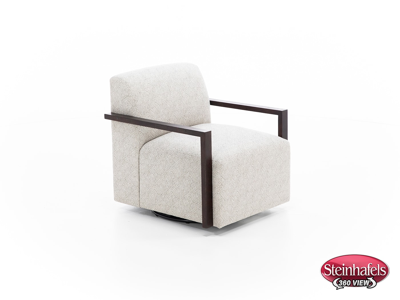 bassett furniture grey swivel chair  image   