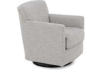 bassett furniture grey swivel chair z  