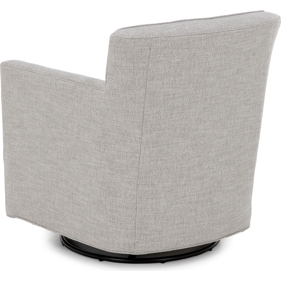 bassett furniture grey swivel chair z  