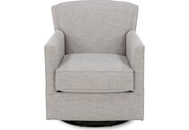 bassett furniture grey swivel chair z  