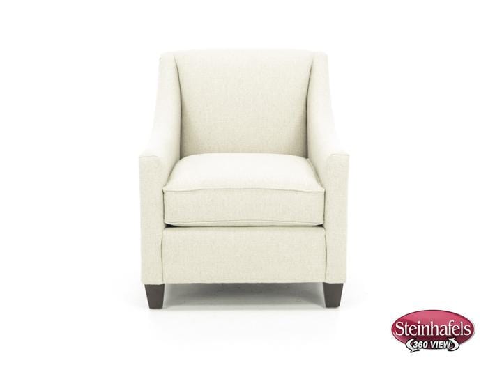 bassett furniture white accent chair  image   