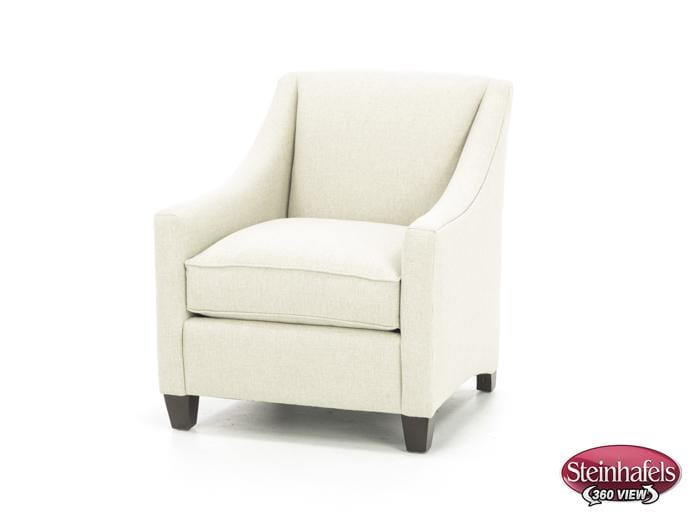 bassett furniture white accent chair  image   