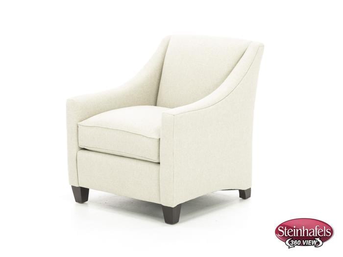 bassett furniture white accent chair  image   