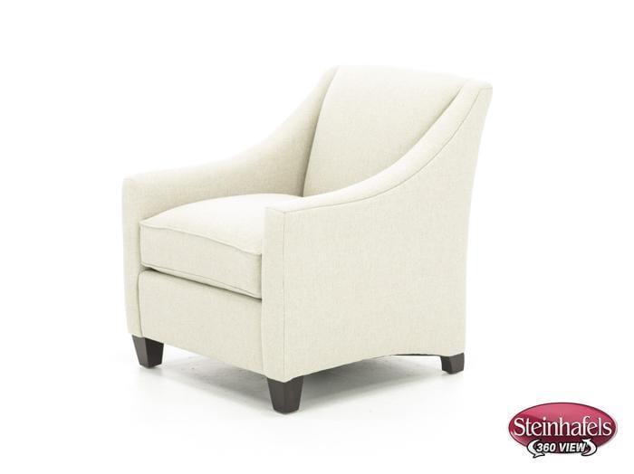 bassett furniture white accent chair  image   