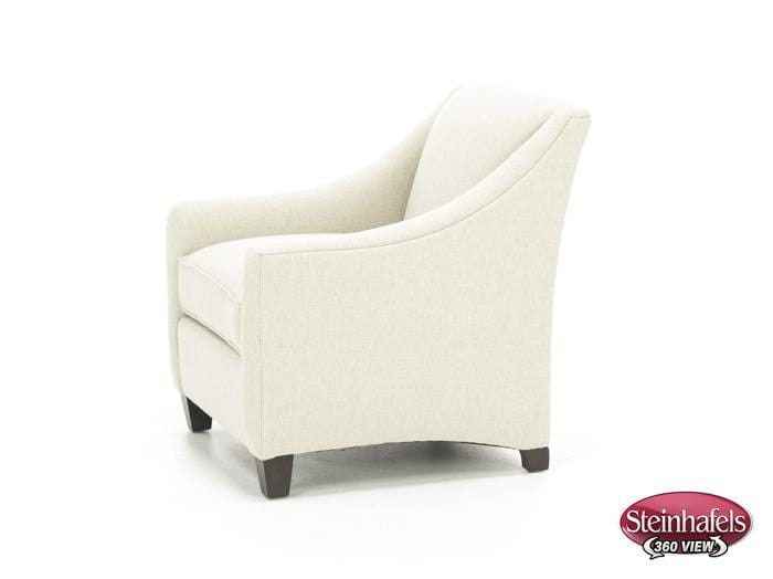 bassett furniture white accent chair  image   