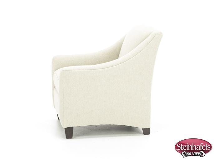 bassett furniture white accent chair  image   