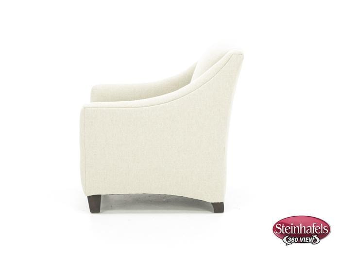 bassett furniture white accent chair  image   