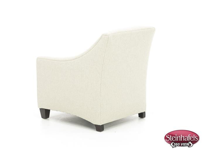 bassett furniture white accent chair  image   