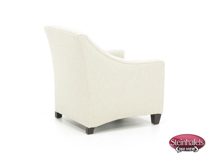 bassett furniture white accent chair  image   