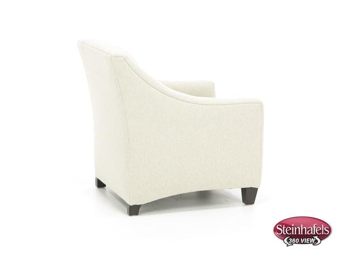 bassett furniture white accent chair  image   