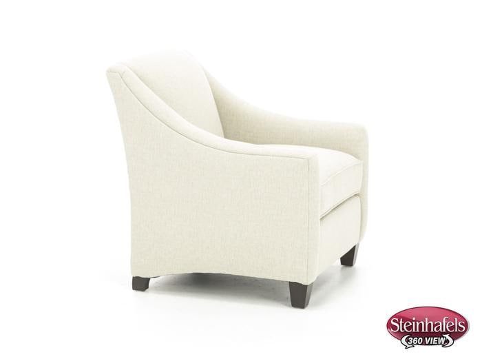 bassett furniture white accent chair  image   