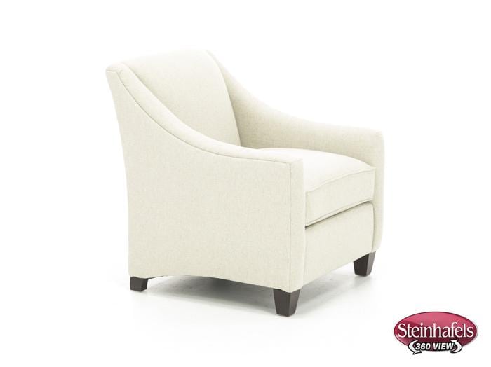 bassett furniture white accent chair  image   