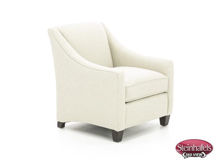 bassett furniture white accent chair  image   