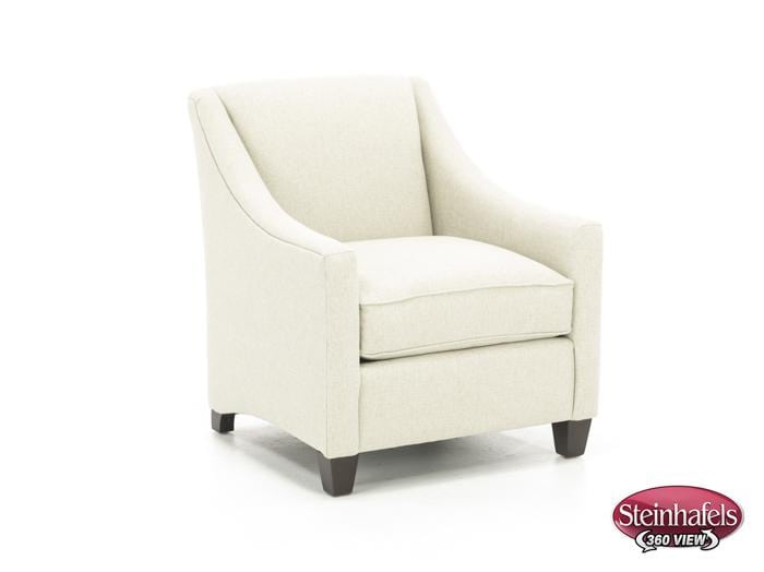 bassett furniture white accent chair  image   