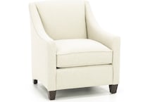 bassett furniture white accent chair   