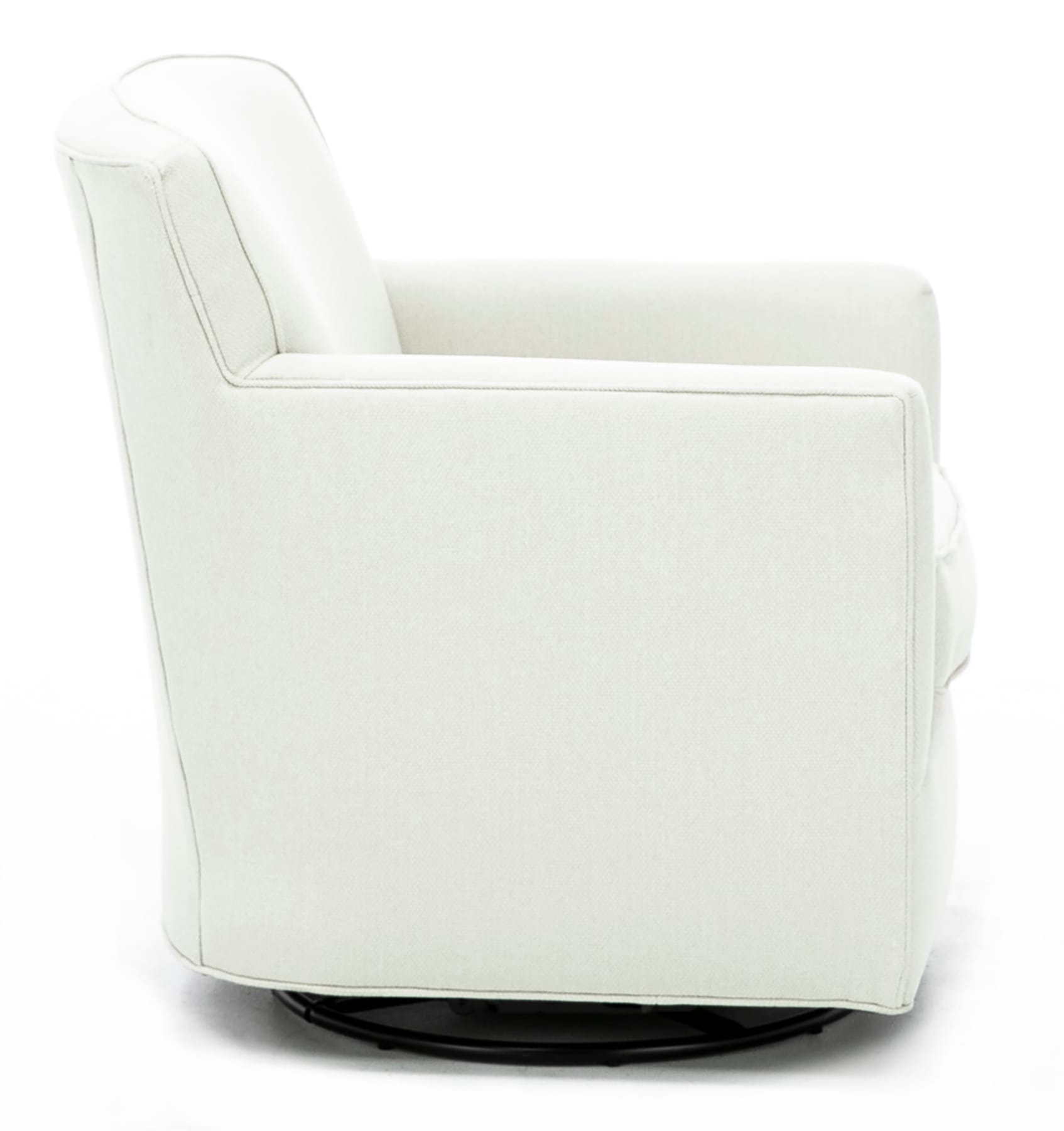 White swivel outlet glider