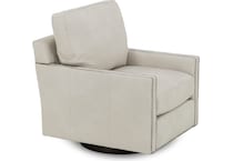 bassett furniture white swivel chair z  