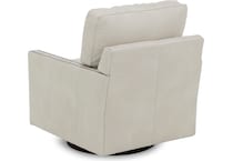 bassett furniture white swivel chair z  