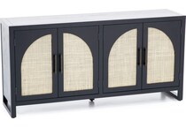 bassett mirror co inc black chests cabinets arlo  