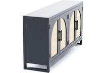 bassett mirror co inc black chests cabinets arlo  