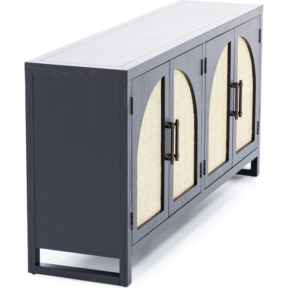 bassett mirror co inc black chests cabinets arlo  