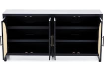 bassett mirror co inc black chests cabinets arlo  