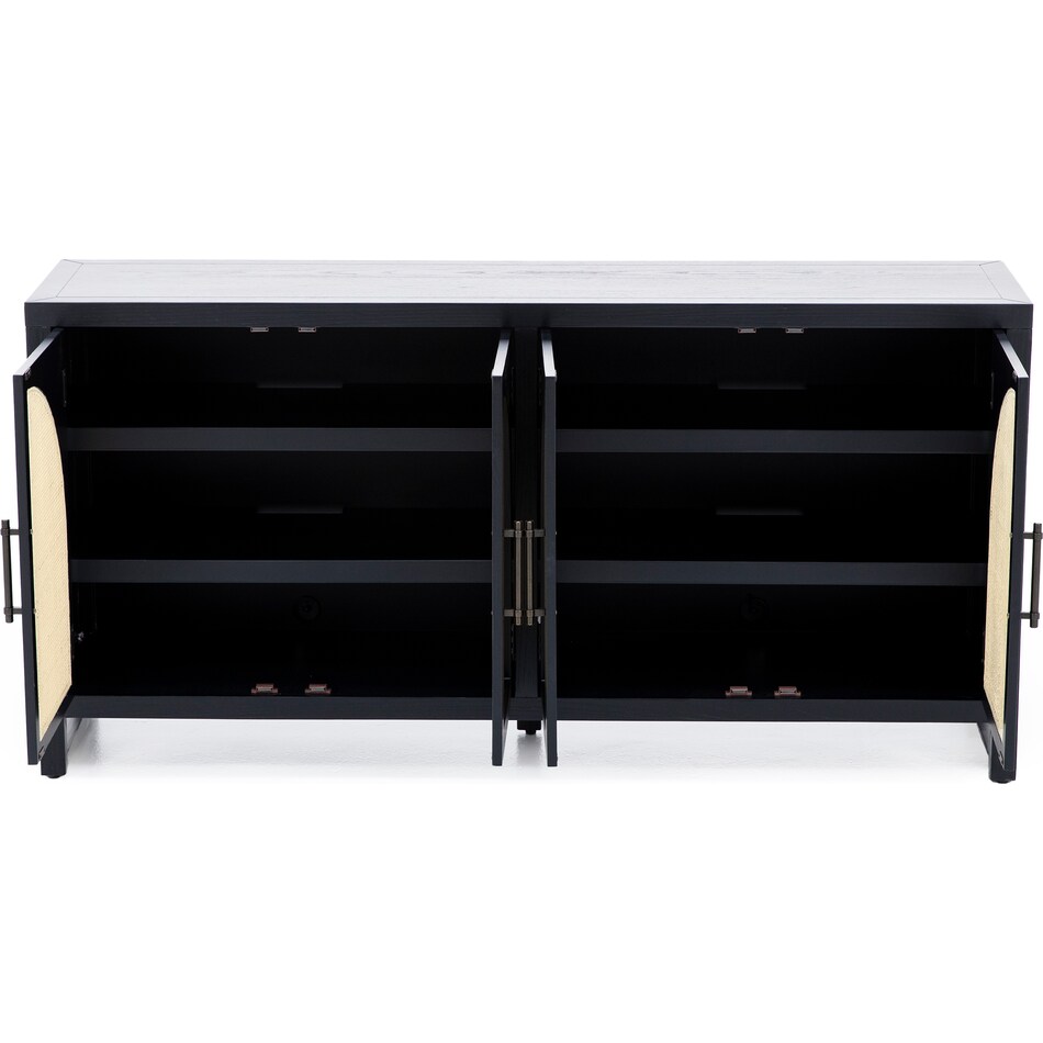 bassett mirror co inc black chests cabinets arlo  