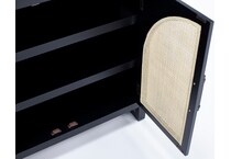 bassett mirror co inc black chests cabinets arlo  