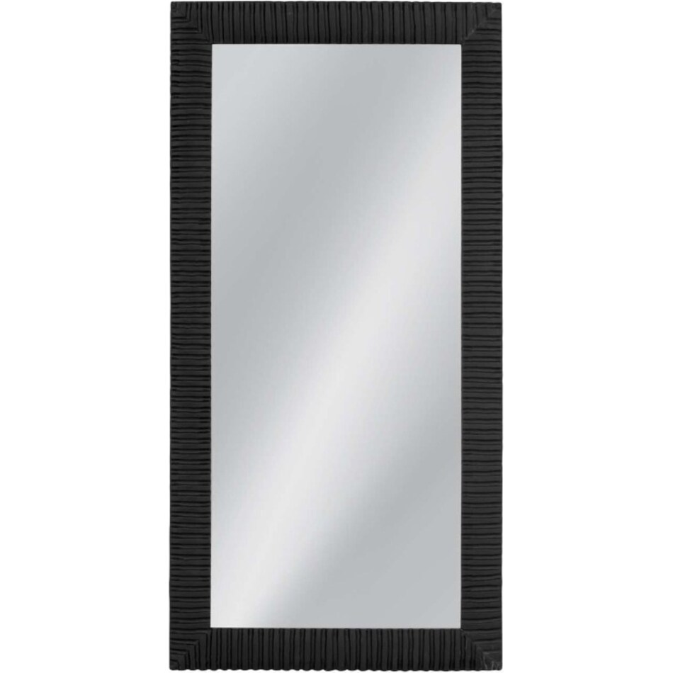 bassett mirror co inc black leaner mirror   