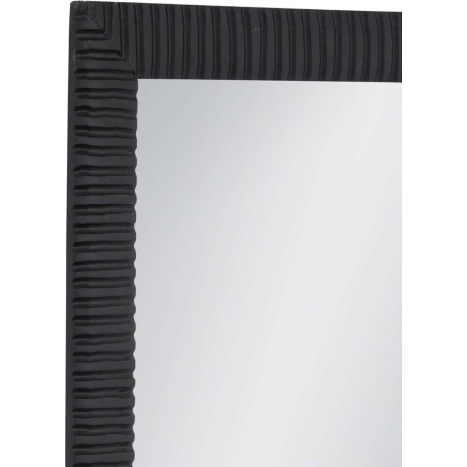 bassett mirror co inc black leaner mirror   
